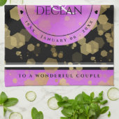 6. 33. 47. 48. Geburtstag von Amethyst Geschirrtuch (Gefaltet)