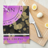 6. 33. 47. 48. Geburtstag von Amethyst Geschirrtuch (Viertel Falte)