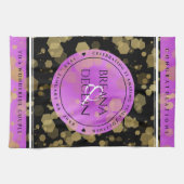 6. 33. 47. 48. Geburtstag von Amethyst Geschirrtuch (Horizontal)