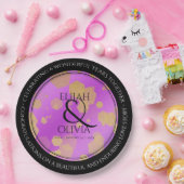 6. 33. 47. 48. Geburtstag von Amethyst Pappteller (Party)