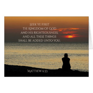 6:33 Seek First Kingdom of God, Card