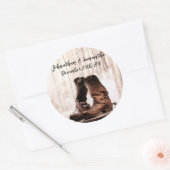 6 - 3" Bevorzuge Stickers Boots Country Rustic Wes (Umschlag)