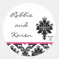 6 - 3" Bevorzugen Sie Sticker Black Hot Pink Damas