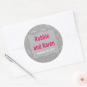 6 - 3" Bevorzugen Sticker Modernes Grau Damask Spi (Umschlag)