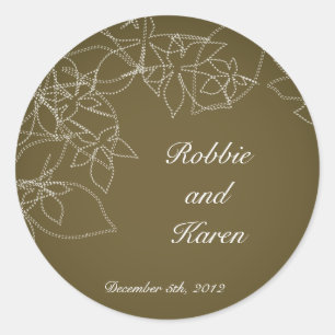 6 - 3" Bevorzugung Sticker Herbst Florale Fall Bro