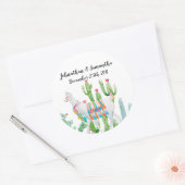 6 - 3" Bevorzugung Stickers Boho Llama Bohemisch C (Umschlag)