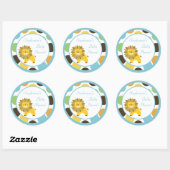 6 - 3" Bevorzugung Stickers Jungle King Lion Safar (Blatt)