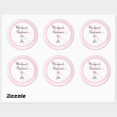 6 - 3" Bevorzugung Stickers Pink Cherry Blossom (Blatt)