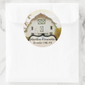6 - 3" Bevorzugung Stickers Sunset Barn Land Rusti (Tasche)