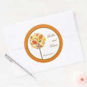 6 - 3" Favor Aufkleber Moderne Herbstbaum Fall (Umschlag)