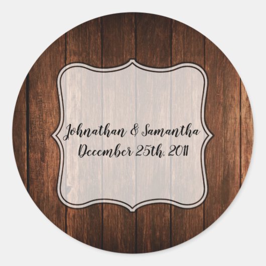 6 - 3" Gefallen Stickers Barn Wood Land Rustikal (Vorderseite)