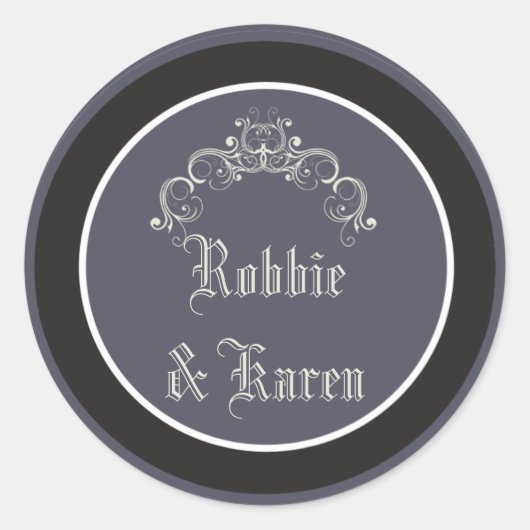 6 - 3" Gefallen Stickers Black Krawatte Affäre Gra (Vorderseite)