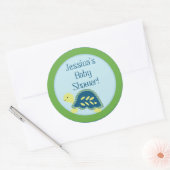 6 - 3" Gefallen Stickers Blue Sea Turtles (Umschlag)