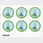 6 - 3" Gefallen Stickers Blue Sea Turtles (Blatt)