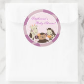 6 - 3" Gefallen Stickers Jacana Lila Tiere (Tasche)