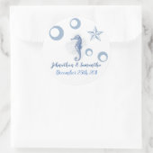 6 - 3" Gefallen Stickers Seepferd Sea Ocean Beach (Tasche)