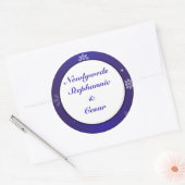 6 - 3" Gefallen Stickers White Snow Flakes (Umschlag)