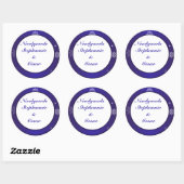 6 - 3" Gefallen Stickers White Snow Flakes (Blatt)
