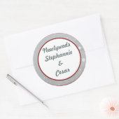 6 - 3" Gefallen Stickers White Tree (Umschlag)