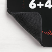 6+4+3=2 Baseball-Baseball-Geschenk für Baseball Mousepad (Ecke)