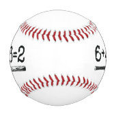 6+4+3=2 Baseball-Doppelspielzahl Baseman Baseball (Vorderseite)