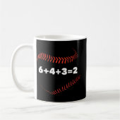 6+4+3=2 Double Play Baseball Player Gift Baseball  Kaffeetasse (Links)