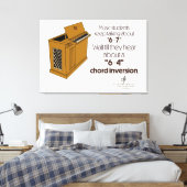 6-4 Chord Inversion SPECIAL Off-White Leinwanddruck (Insitu (Schlafzimmer))