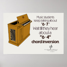 6-4 Chord Inversion SPECIAL Off-White Poster