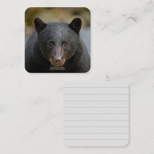 6,4 cm x 6,4 cm flache Note Karte (Vorne/Hinten)