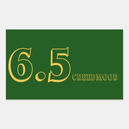 6.5 Creedmoor Ammo Aufkleber (Vorderseite)