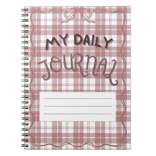 6.5" x 8.75" Classic Notebook Notizblock (Vorderseite)