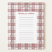 6.5" x 8.75" Classic Notebook Planer (Rückseite)