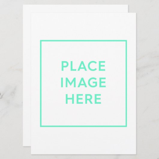 6,5" x 8,75" Flachbildschirm Ankündigung (Vorne/Hinten)