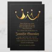 6,5" x 8,75" Goldkönigliches Einladung (Vorne/Hinten)