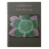 6,5" x 8,75" Wildblume WanderNotebook Notizblock (Vorderseite)