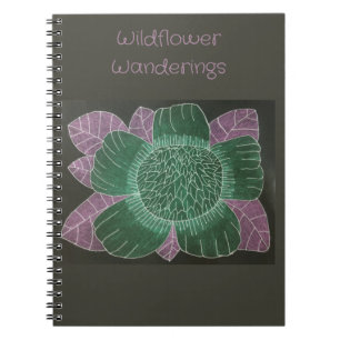 6,5" x 8,75" Wildblume WanderNotebook Notizblock