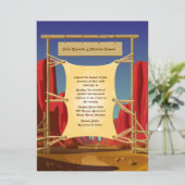 6,5 x 8,75" wilde Westhochzeits-Einladung Einladung (Stehend Vorderseite)