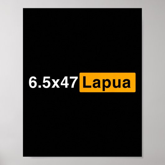6.5x47 Lapua Ammo - Jagdpräzision Poster (Vorne)