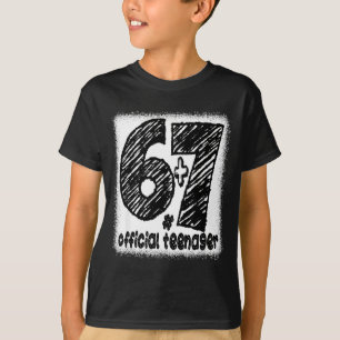 6+7 13-jähriger Teenager-Jungen lustig 13. T-Shirt