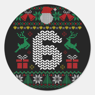 6 7 67 Meme Six Seven Lustiges Weihnachten Hässlic Runder Aufkleber