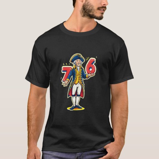 6-7 7-6 Funny George Washington Six Seven Meme T-Shirt (Vorderseite)