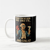 6-7 7-6 George Washington Meme Lustig 67 Design Kaffeetasse (Links)