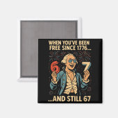 6-7 7-6 George Washington Meme Lustig 67 Design  Magnet (Vorderseite/Rückseite)