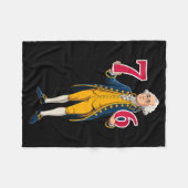 6 7 7 6 George Washington Sechs Sieben Fleecedecke (Vorderseite (Horizontal))