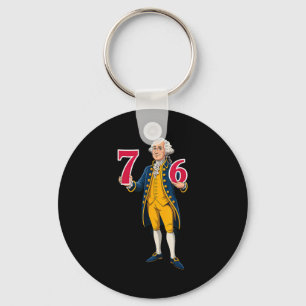 6 7 7 6 George Washington Sechs Sieben  Schlüsselanhänger