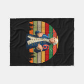 6-7 7-6 George Washington Seven Six Teacher Americ Fleecedecke (Vorderseite (Horizontal))