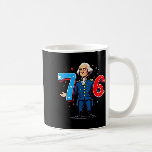 6-7 7-6 George Washington Seven Six Teacher Americ Kaffeetasse (Rechts)