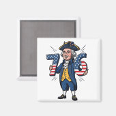 6-7-7-6 George Washington Six Seven Meme 67 Trend Magnet (Vorderseite/Rückseite)