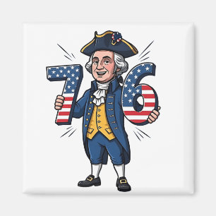 6-7-7-6 George Washington Six Seven Meme 67 Trend Magnet