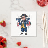 6-7-7-6 George Washington Six Seven Meme 67 Trend Serviette (Beispiel)